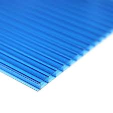 CHAPA DE POLICARBONATO AVEOLAR AZUL