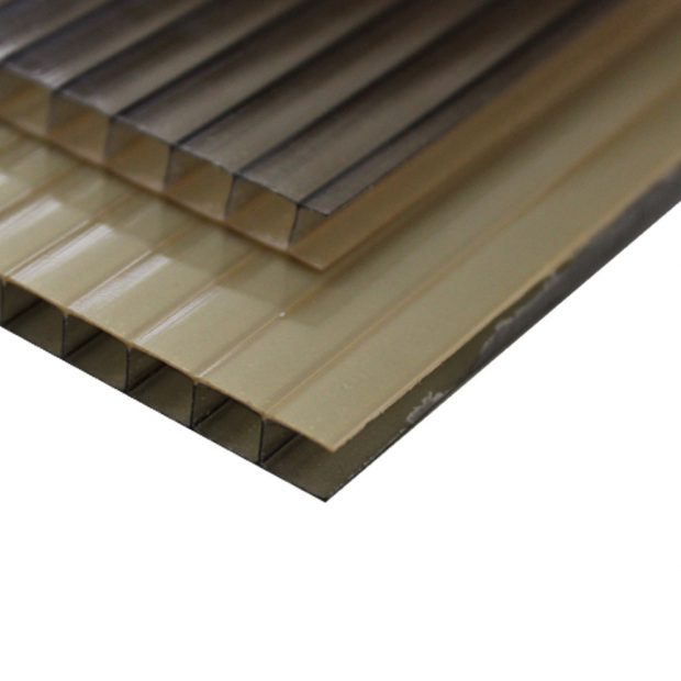 Foto de CHAPA DE POLICARBONATO AVEOLAR REFLETIVA OURO