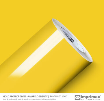 Adesivo automotivo amarelo energy
