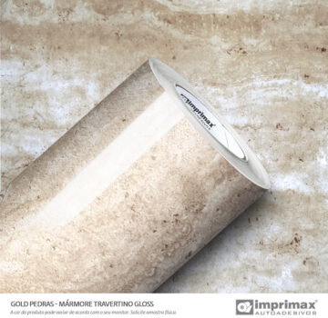 Adesivo decorativo travertino brilho