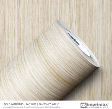 Adesivo decorativo gold madeira 482