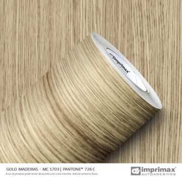 Adesivo decorativo gold madeira 726